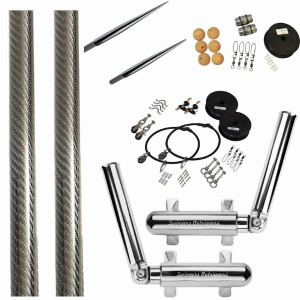 Swingers Outriggers with Grander Series 3K Carbon Poles & Rigging Kit Swingers Outriggers with Grander Series 3K Carbon Poles & Rigging Kit