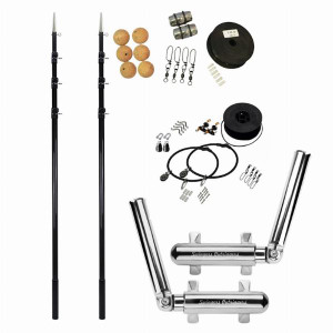 Swingers Outriggers with Telescopic Grander Series 3K Carbon Poles & Rigging Kit Swingers Outriggers with Telescopic Grander Series 3K Carbon Poles & Rigging Kit
