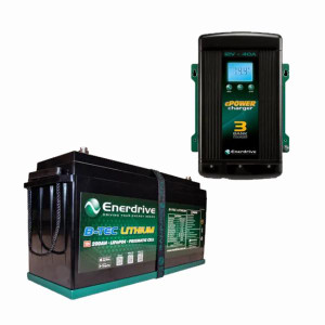 Enerdrive 200Ah B-TEC Bundle including AC40 Charger Enerdrive 200Ah B-TEC Bundle including AC40 Charger
