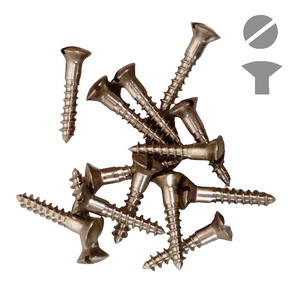 Silicon Bronze Woodscrew - Slotted Raised Head