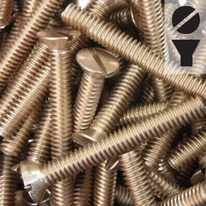 Silicon Bronze Machine Screw - Flat Slot Head