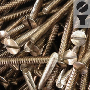 Silicon Bronze Machine Screw - Flat Slot Head