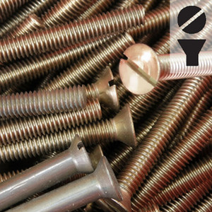 Silicon Bronze Machine Screw - Flat Slot Head