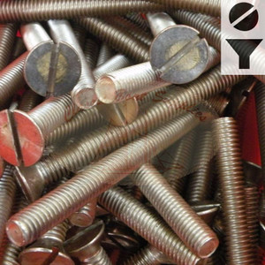 Silicon Bronze Machine Screw - Flat Slot Head 3/8"-16 UNC x 6"