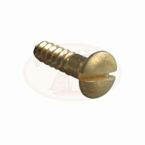 Brass Wood Screws - Oval Slot Head 8g x 1"