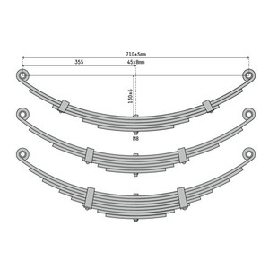 Atlantic 45x8 710mm Eye to Eye Springs