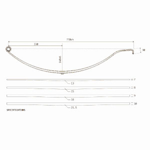 Atlantic Trailer Springs - Parabolic - Black