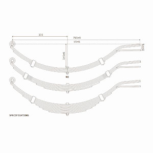 Atlantic Trailer Springs - 45x6mm - Slipper