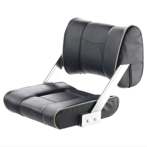 Vetus "Ferry" Flip-Back Boat Seat - Dark Blue