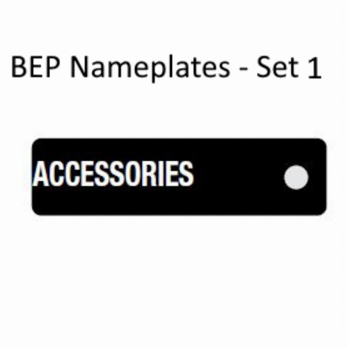 BEP Nameplates for Circuit Identification - Set 1