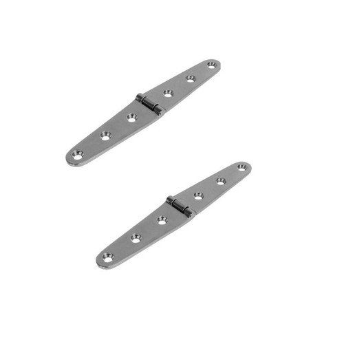 Marine Town Hinges Strap - 316 Stainless Steel - 154mm (Pair)