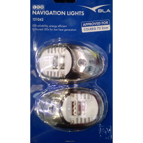 BLA Navigation Lights - LED Side Mount Stainless Steel (Pair)