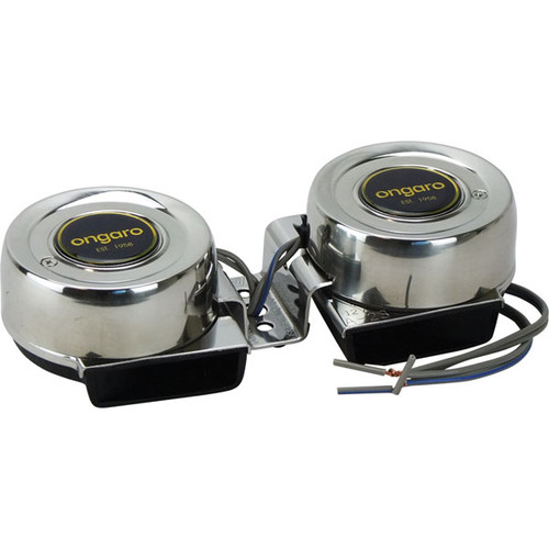 Stainless steel compact dual horn