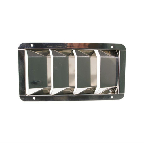 Louvre Vent - Stainless Steel Flat Top - 4 Louvres