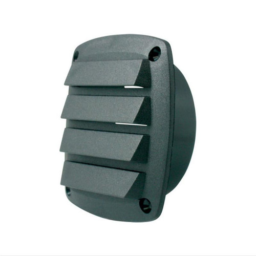 Louvre Vent - Plastic with Tail - Black - Suits 75mm Hose