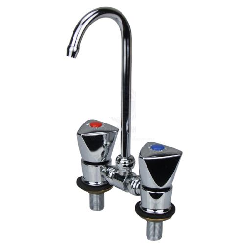 Aravon Mini Mixer Tap with Folding Faucet - Chromed Brass