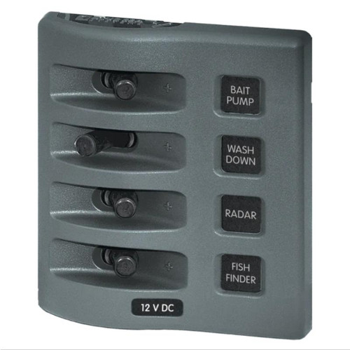 WeatherDeck Waterproof Switch Only Panel - 4 Position