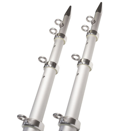 Taco Outrigger Poles - Silver/Silver