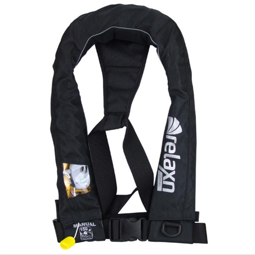 Relaxn Deluxe Inflatable Jacket Manual 150N - Black