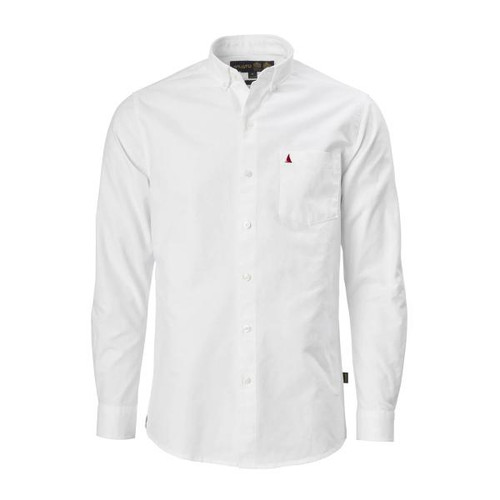 Musto Men\'s Aiden Oxford Long Sleeve Shirt - White