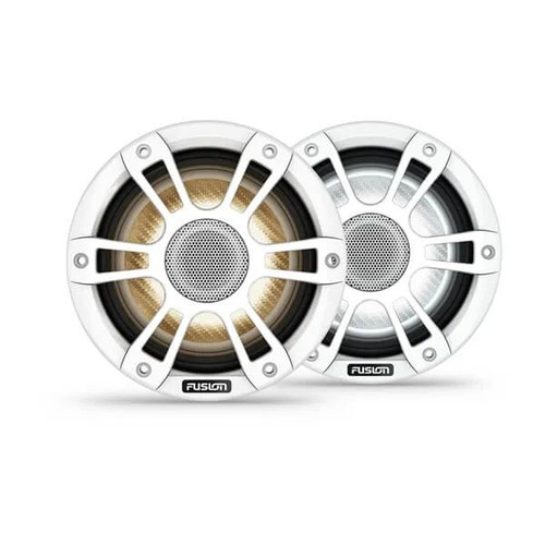 Fusion Signature Series 3i 280W CRGBW Coaxial Sports White Marine Speakers (Pair)