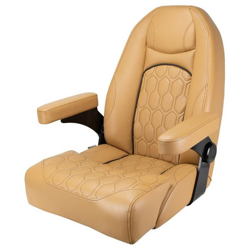 Relaxn Nautilus Premium Boat Seat - Camel Tan