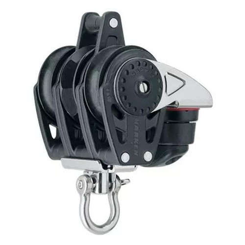 Harken 40mm Triple Ratchet Block  - Swivel, Becket, Cam Cleat