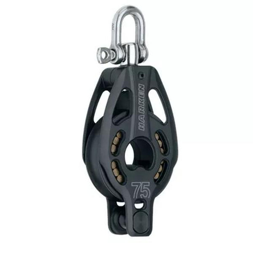 Harken 75mm Aluminium Block - Swivel, Becket