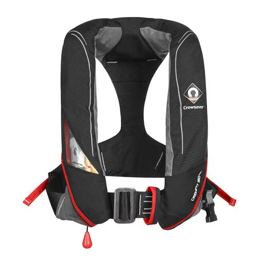 Crewsaver Crewfit 180N Pro Manual with Harness - Black/Red