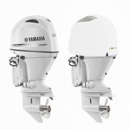 Oceansouth Vented Cover for Yamaha Outboard - White