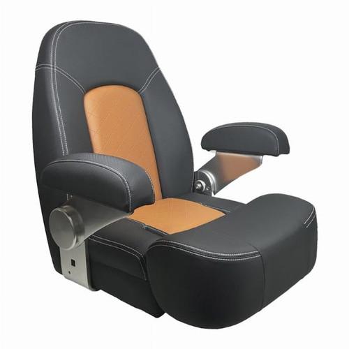 Axis HM58 Deluxe Flip Up Seat - Black / Cognac