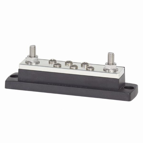 Blue Sea MaxiBus 250A BusBar - Two 5/16\"-18 Studs and Six 10-24 Screws