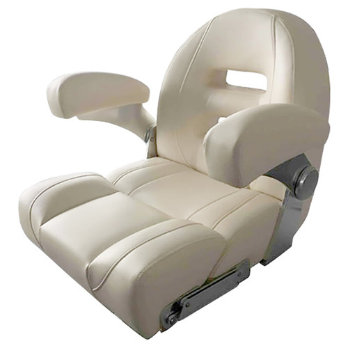 Ivory White Padded Boat Seat