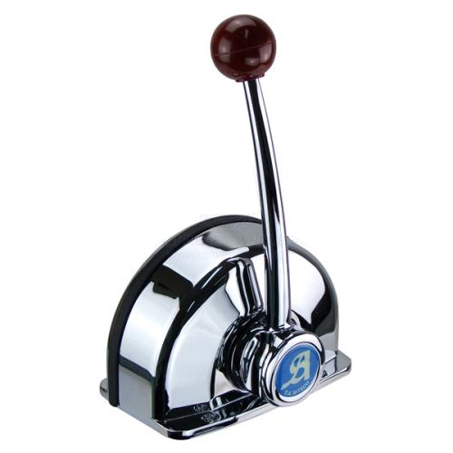 Top Mount Chrome Plated Controls - Single Lever / Dual Function for One Engine