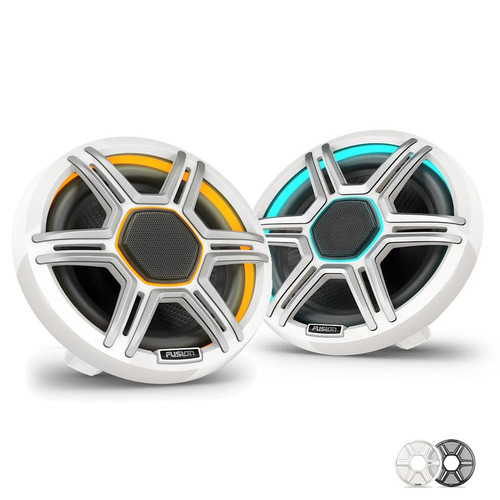 Fusion Apollo Speakers with Sports White Grille & LEDs