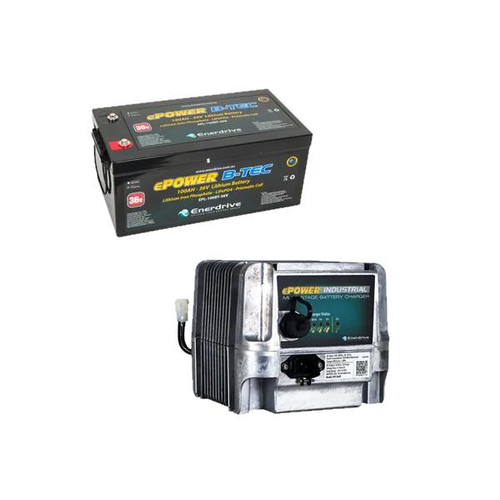 Enerdrive 100Ah 36V B-TEC Bundle including EPI-3620 Charger