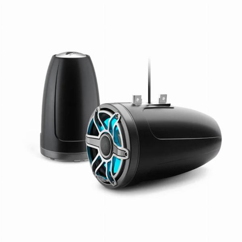 JL Audio M6 Enclosed Tower Speakers, 8.8\" with LED and Titanium Sport Grille JL Audio M6 Enclosed Tower Speakers, 8.8\" with LED and Titanium Sport Grille