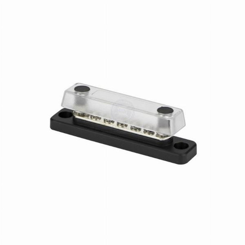 Relaxn Buss Bar 5 Gang with 2 Studys Screw Terminals & Clear Cover Relaxn Buss Bar 5 Gang with 2 Studys Screw Terminals & Clear Cover