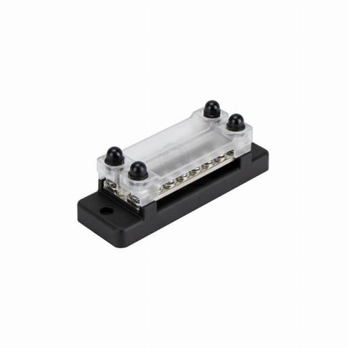 Relaxn Buss Bar 12 Gang with 4 Studs Screw Terminals & Clear Cover Relaxn Buss Bar 12 Gang with 4 Studs Screw Terminals & Clear Cover