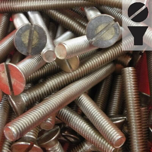 Silicon Bronze Machine Screw - Flat Slot Head
