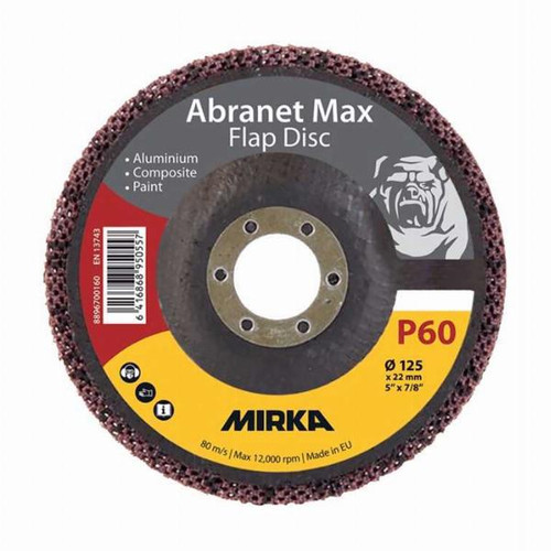 MIRKA Abranet Max T29 Alox Flap Disc - 125mm
