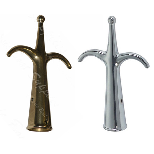Brass Boat Hook - Double