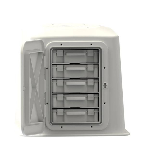 Oceansouth Boat Seat Boxes with 5 Shelves & Tackle Boxes
