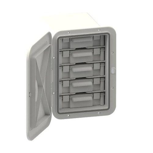 Oceansouth Hatch Tackle Tray Storage Box (with 5 Tackle Boxes)