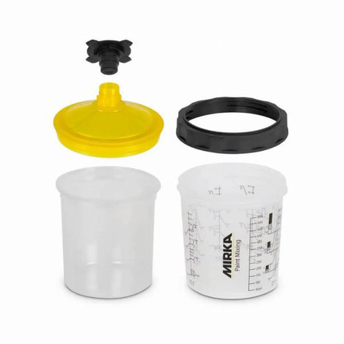 MIRKA Paint Cup System with 190micron Filter Lid