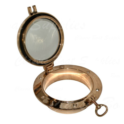 Davey Bronze Round Opening Portlight (With Spigot & Trim Ring)