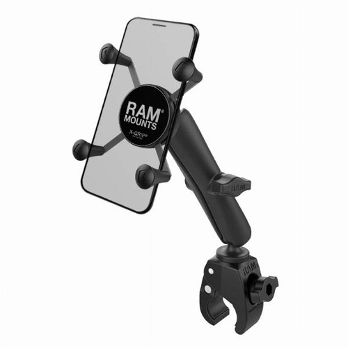 Ram Mounts Size B X-Grip UN7 Phone Mount with Tough-Claw Small Clamp Base Long Arm