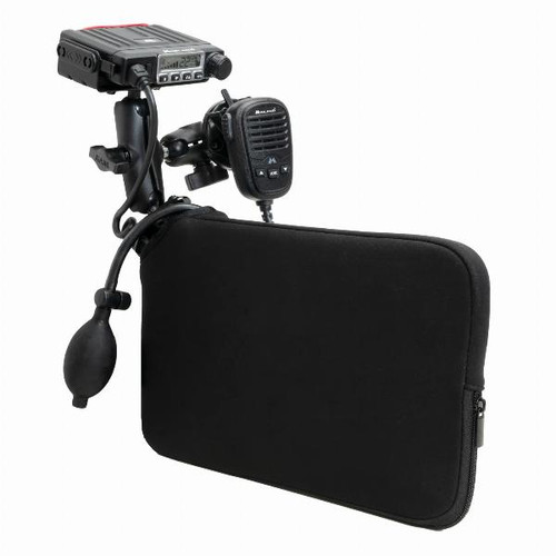 Ram Mounts Size B Tough-Wedge Temporary Radio and Mic Vehicle Mount Bundle