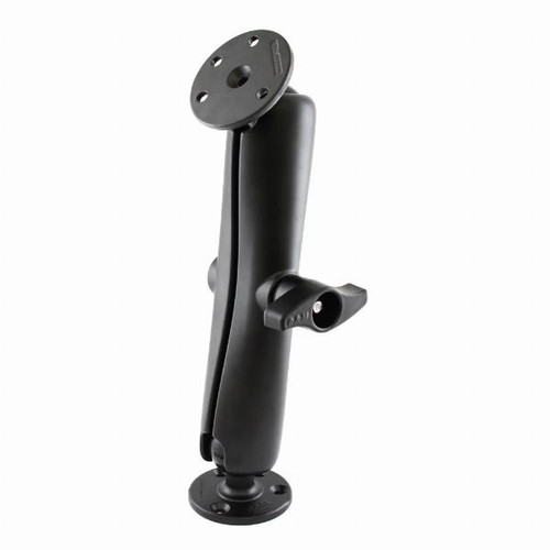 Ram Mounts Size D Double Ball Mount with Two Large Round Plates Long Arm