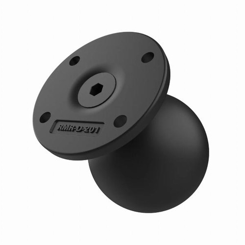 Ram Mounts Size D Round AMPS Plate with Ball and Steel Reinforced Post